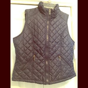 Quilted lightweight zip up vest